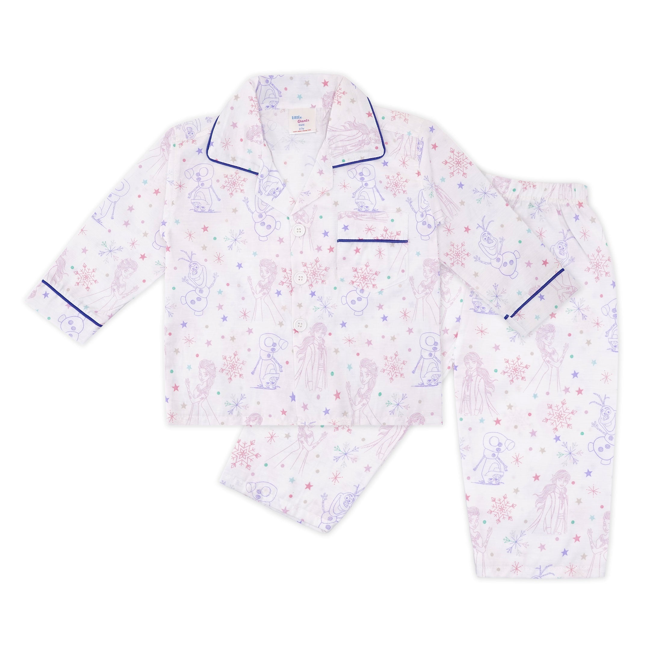 Shopmozo 100% Cotton Kids Sleep Wear Pajama Top Night Suit For Boys & Girls  (SM-002052_Parent) - ShopMozo